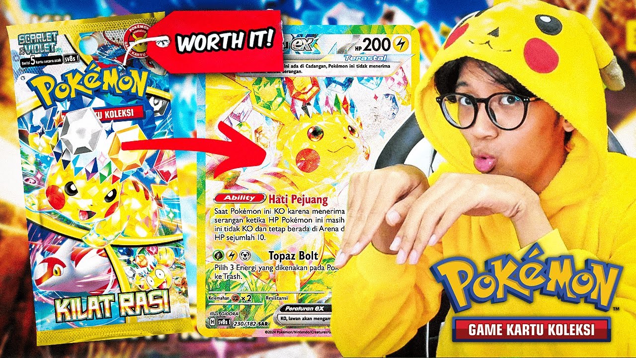AKU BUKA SET TERBARU KARTU POKEMON KILAT RASI DEMI MENCARI PIKACHU LANGKA !!