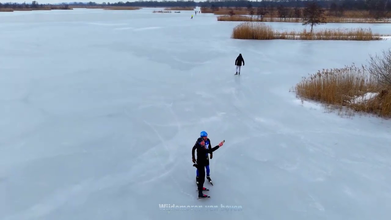 Schaatsen 2026 op de Ankeveense plassen en de Melkmeent