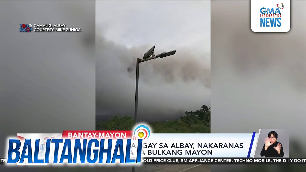 Mayon ashfall affects 32 Albay barangays | Balitanghali