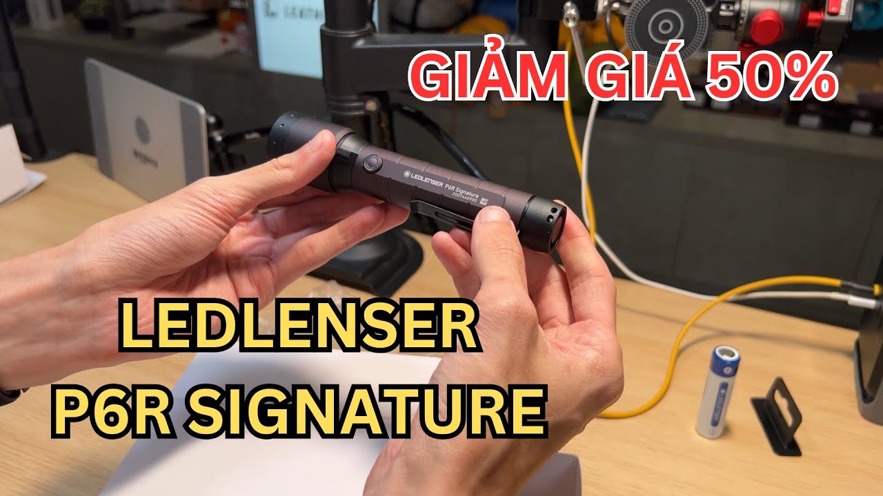 Trên tay đèn pin LEDLENSER P6R Signature: giảm giá đến 50%, độ sáng cao 1400 lumens