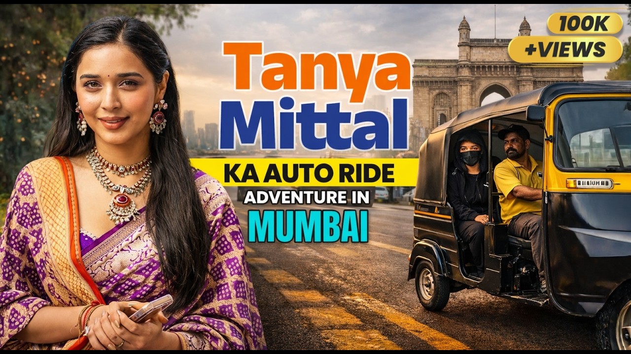 Tanya Mittal Ka Auto Ride Adventure in Mumbai 🛺 | Vlog 1 #tanyamittal #mumbaivlog