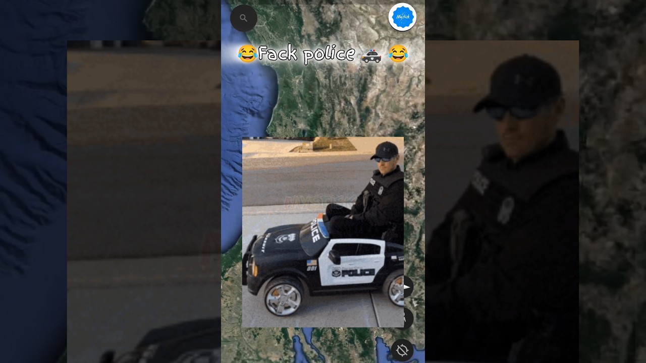 Fack police 🚓 caught on Google Earth and Google Maps 🌎 #mystisk #shorts