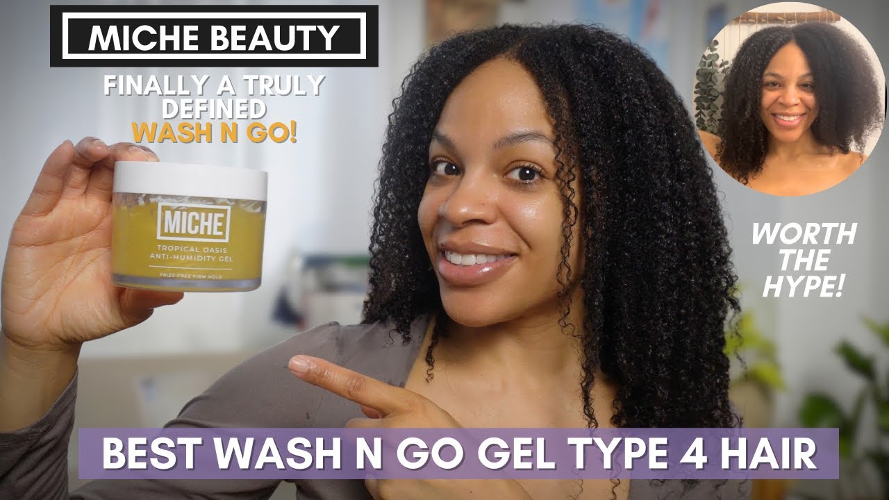 Ultra Defined Curls with Miche Beauty Tropical Oasis Anti Humidity Gel | Type 4 Wash and Go
