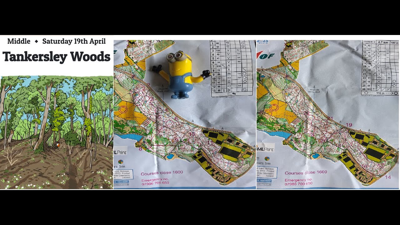 JK 2025 Day 2 Middle Distance forest orienteering at Tankersley Woods, Sheffield 19 April 2025