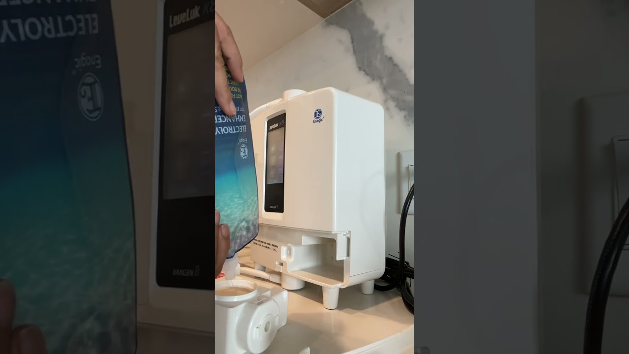 How to refill Electrolysis Enhancer on K8- kangen