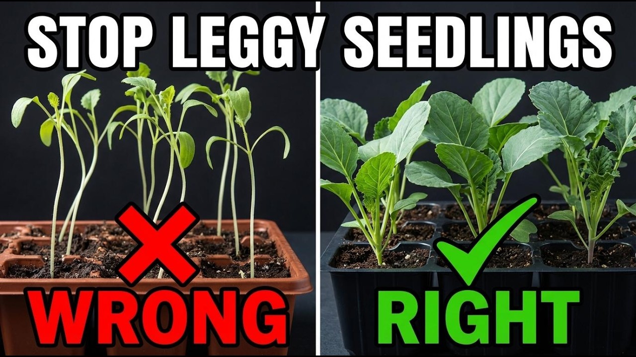 Stop Leggy Seedlings: Start Cabbage, Kale, Collards & Swiss Chard (One-Tray Method, No Synthetics)