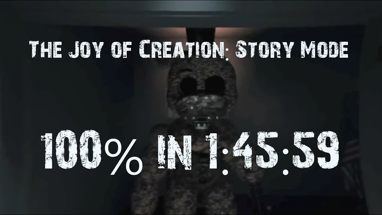 1 second off wr.. | The Joy of Creation: Story Mode - 100% in 1:45:59