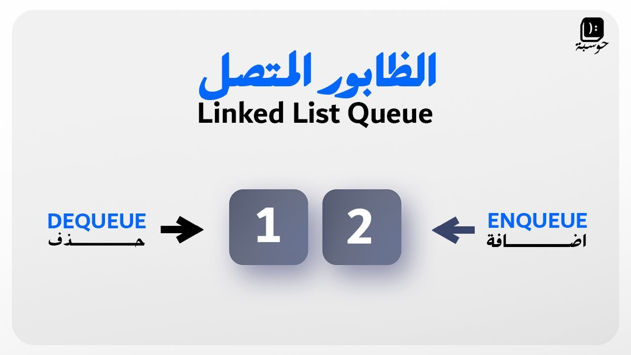 DSA#108-Linked List Queue | الطابور المتصل