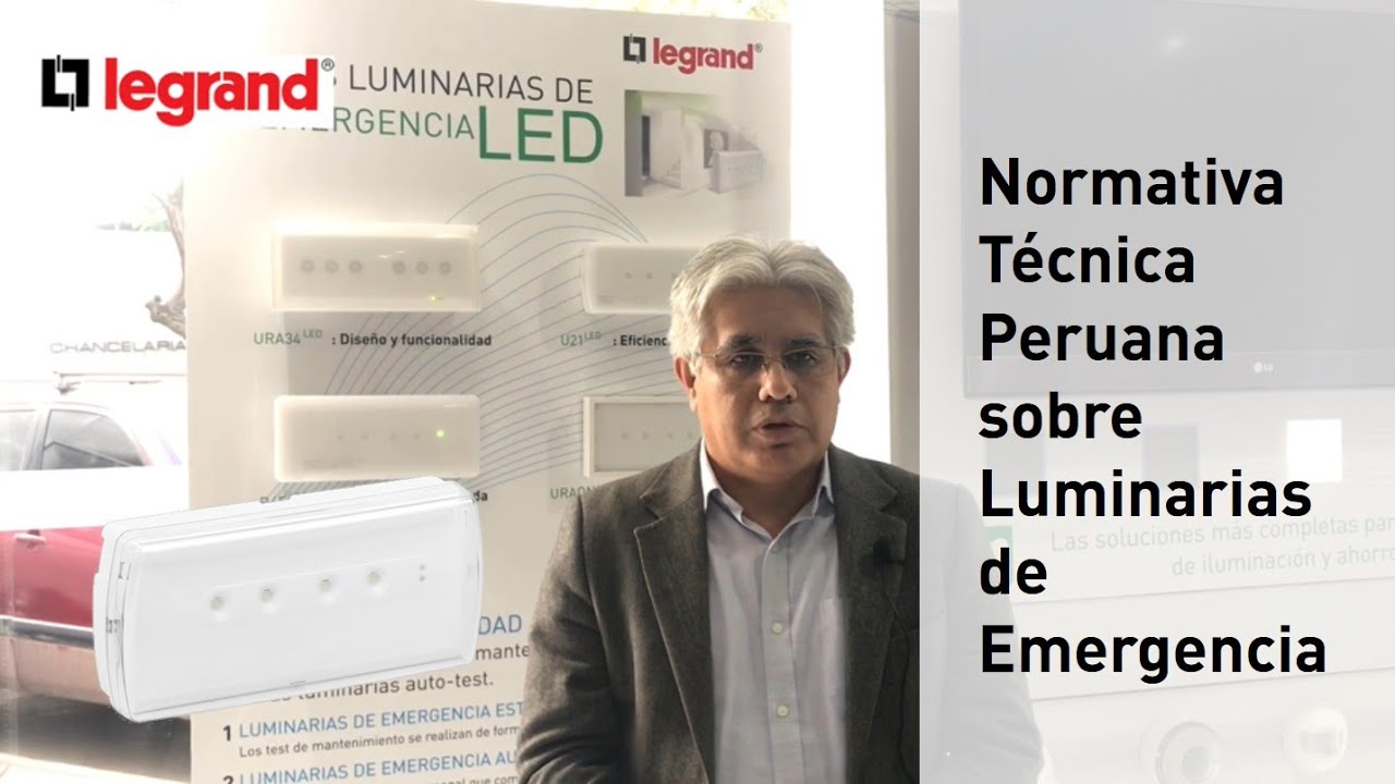 Normativa Técnica Peruana sobre Luminarias de emergencia