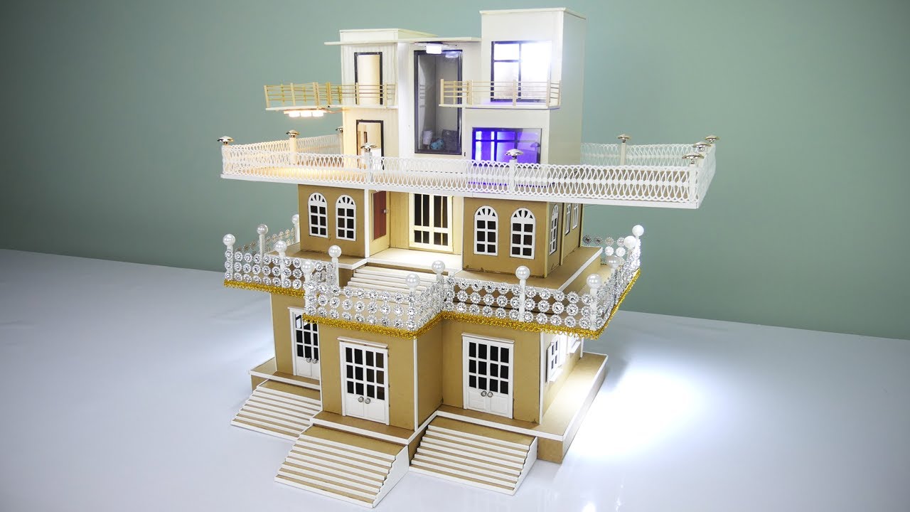 Cardboard House #41  Build the most beautiful Mansion with LED lights | see and do