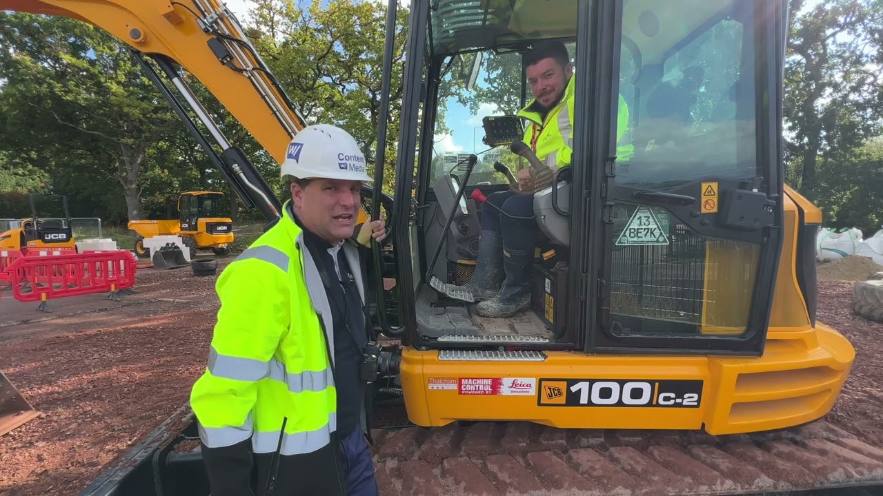Discovering AccXel's plant training facility with equipment from JCB & Leica Geosystems Part 2