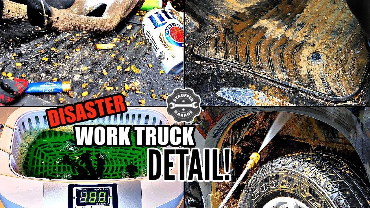 Complete Disaster Car Detailing | Deep Cleaning A Hunter's FILTHY Truck Chevrolet Silverado