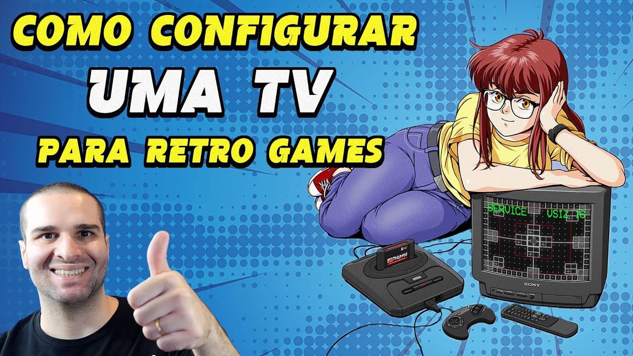 Como Configurar Sua TV CRT ou TV Moderna Para Jogar Retro Games Na Melhor Qualidade De Vídeo