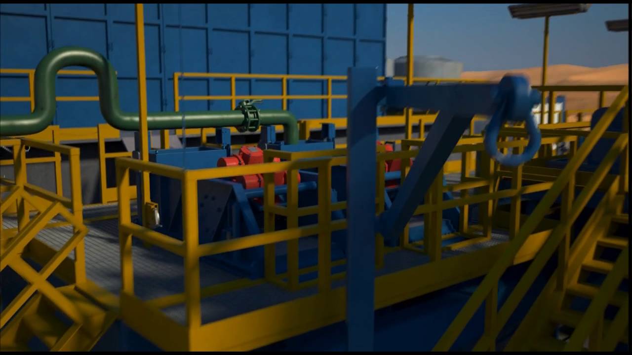 3D Animation of an Oil Production Plant and Oil Facility