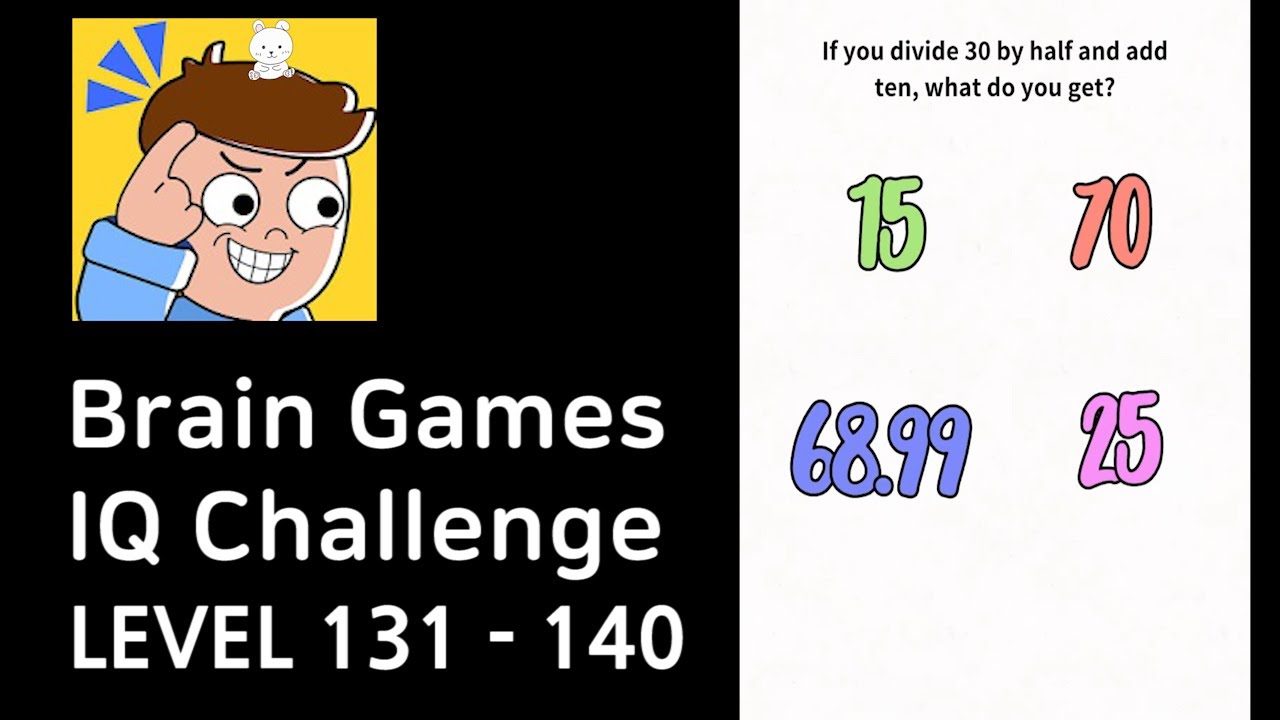 Brain Games IQ Challenge Level 131-140 Walkthrough (GAMEJAM)