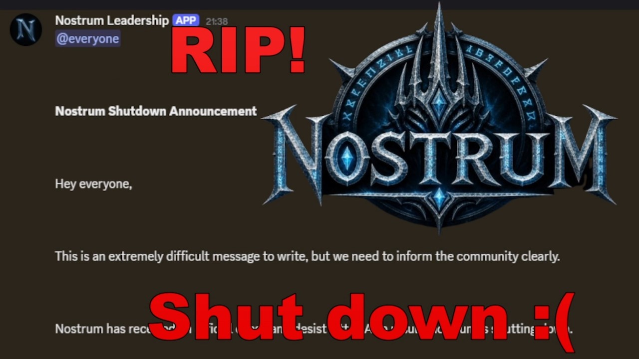RIP! Nostrum WoW Shutdown - Where to next?