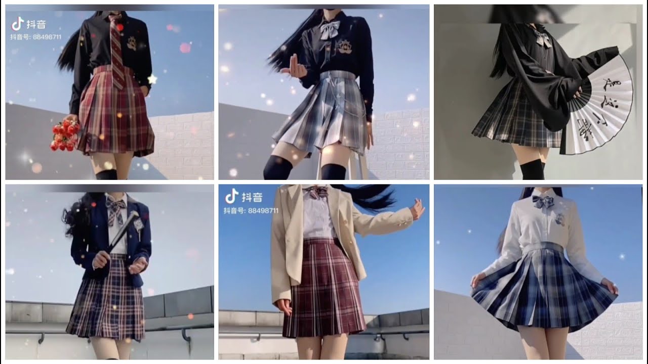 School Uniform outfits ||Tiktok compilation|| Tiktok douyin| #1