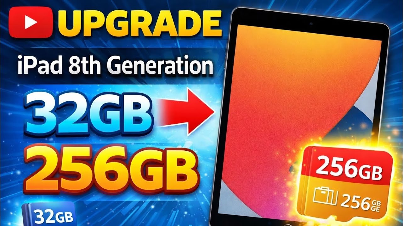 iPad 8th Generation Memory Upgrade | 32GB se 256GB Full Process