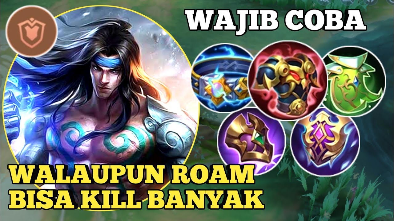 Badang gameplay | walaupun roam masih bisa kill banyak, skin steel arms #badangtank #badangroam 