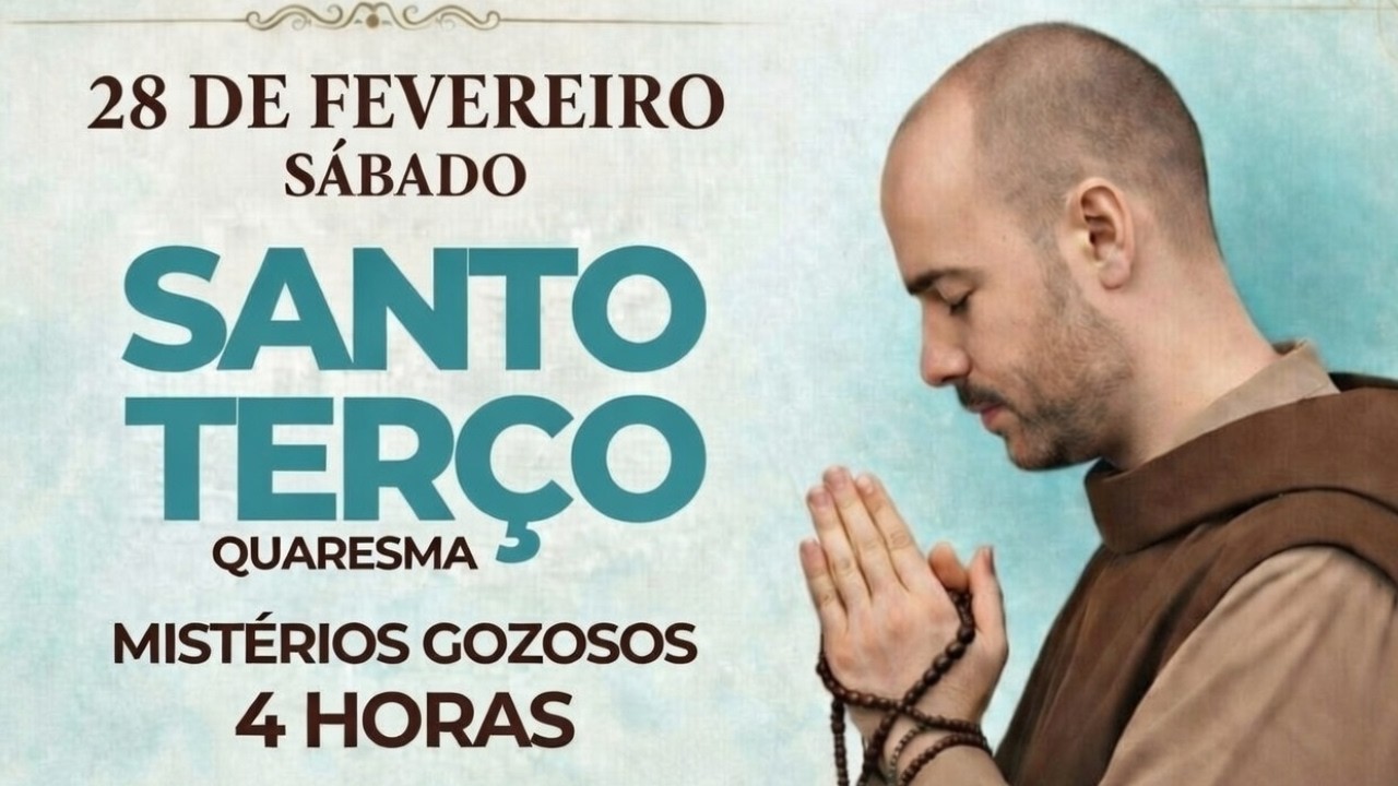 O SANTO TERÇO DE HOJE - MISTÉRIOS DOLOROSOS, 28 DE FEVEREIRO DE 2026 |  SÁBADO 4 HORAS #terçodehoje