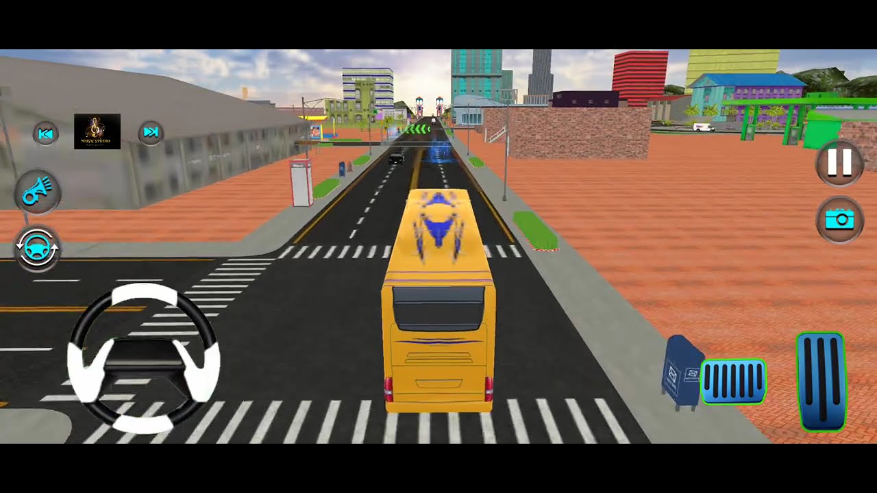 Coach Bus Driving Simulator – Long Route Passenger Pick & Drop Level 11-15