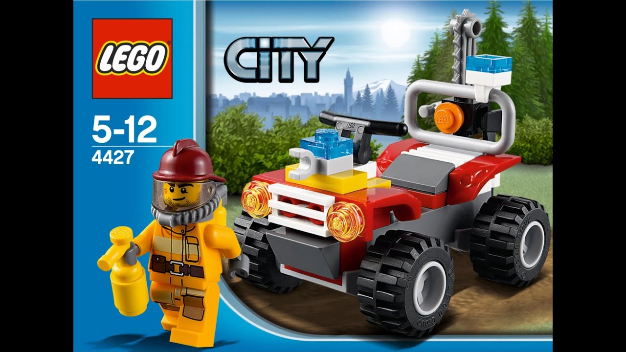 Fire ATV - 4427 - Lego City -  Forest Fire - Unboxing - Fast Speed build.