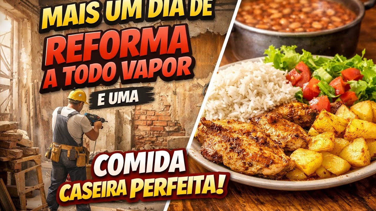 O PASSO A PASSO DA REFORMA DO QUARTO/mais a quela comida caseira #reforma #comida 