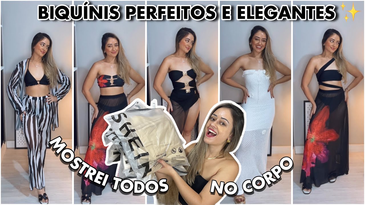 TENDÈNCIAS BIQUÍNI SHEIN VERÃO 2025 COMPRAS SHEIN MODA PRAIA #sheinoficial