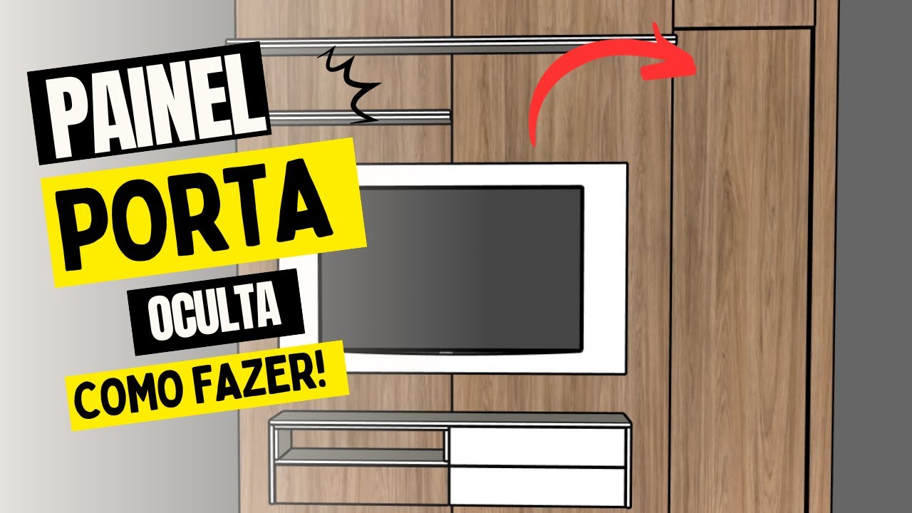 Painel com porta oculta - como fazer.