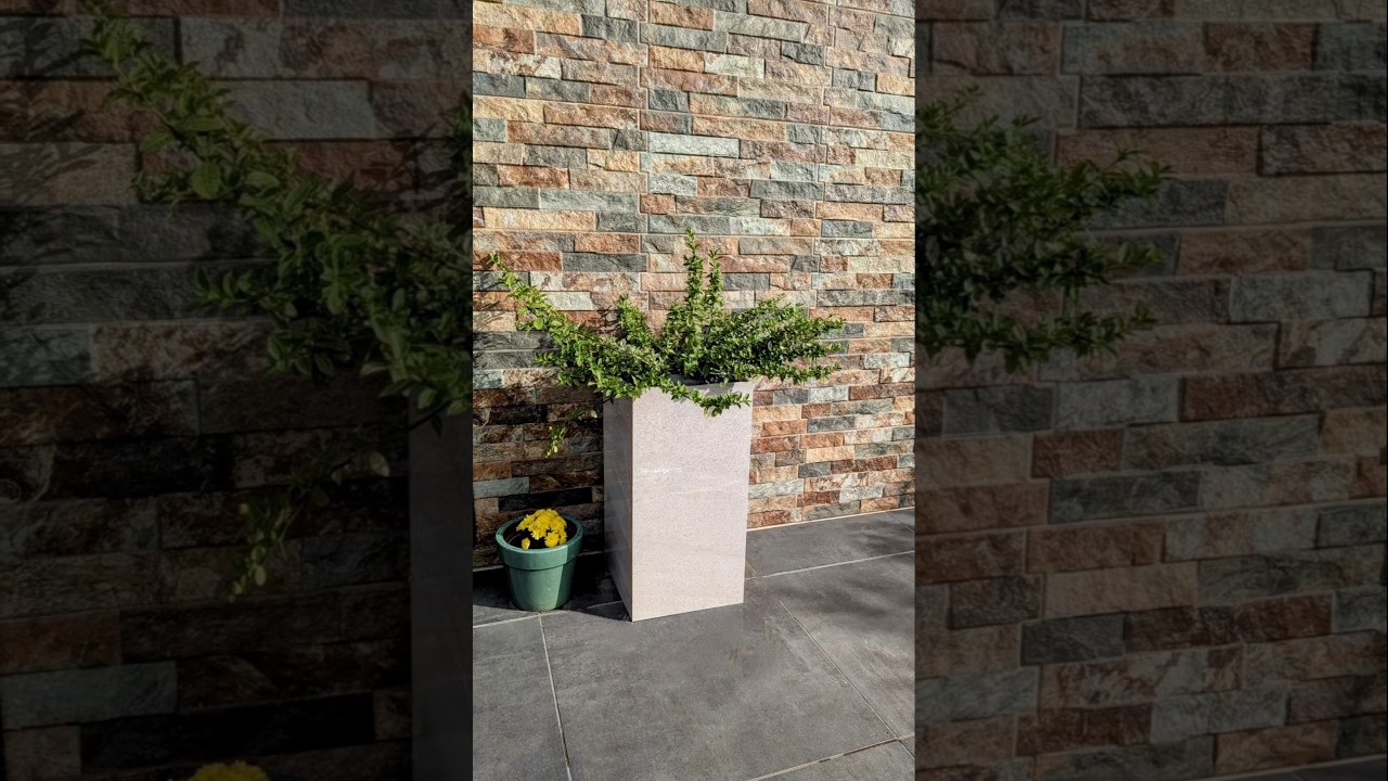 DIY Tile Planter from Old Tiles!(Check Desc 👇)#DIYPlanter#Shorts #DIY#TilePlanter#GardenDIY#Planter