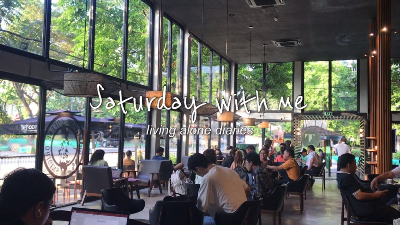 living alone in cebu | study with me on a saturday ☕️📚