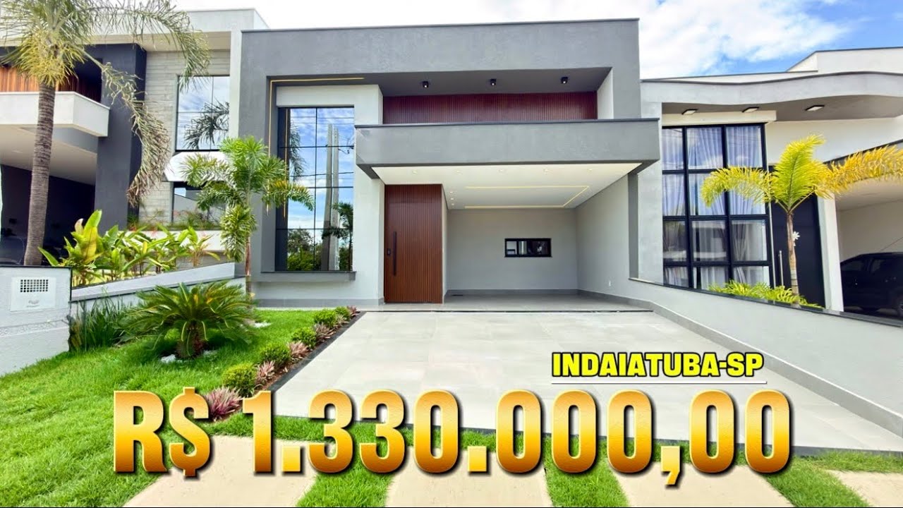 Casa Nova a Venda em Condomínio com 3 Suítes e Amplo Quintal em Indaiatuba-SP 📍