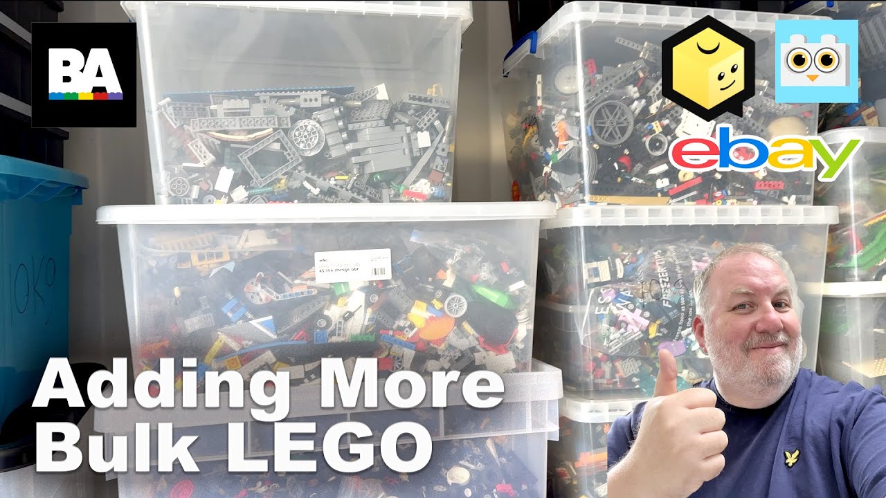 VLOG158 - Adding BULK Lots to Bricklink, LEGO Technic Sort, A Visit To My Lego Container