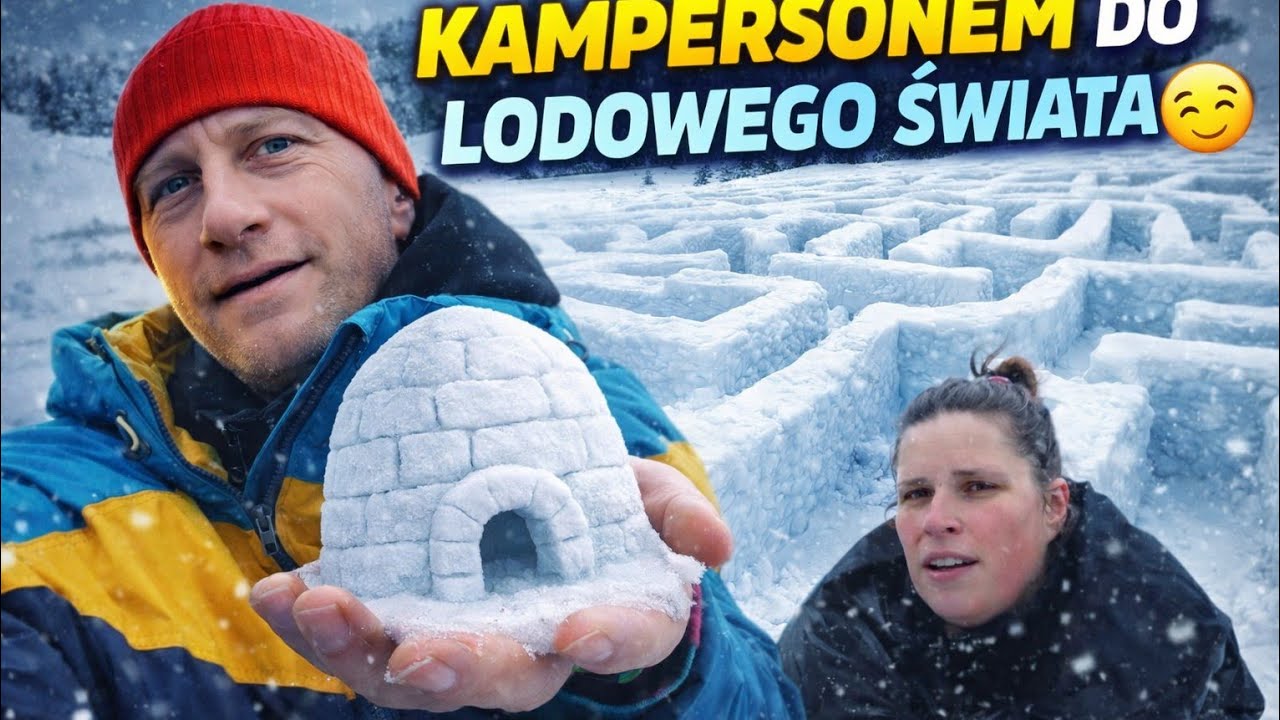 Niespodzianka dla dzieci Kamperem do śnieżnego labiryntu i nie tylko.
