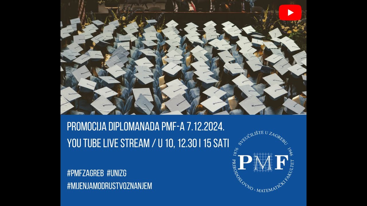 Promocija diplomanada PMF-a 2024/ 1.dio