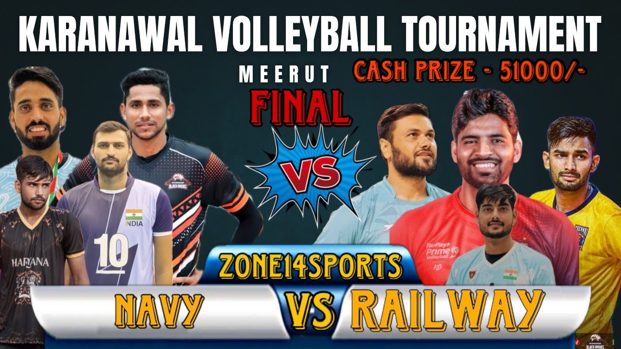 FINAL | NAVY VS RAILWAYS| CASH PRIZE 1ST- 51000, 2ND- 41000.