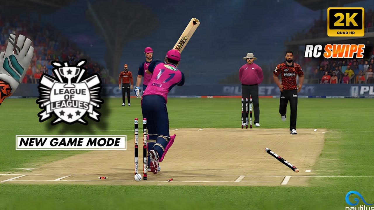 Real Cricket Swipe Новое обновление 🔥 Лига лиг Новый игровой режим 2K Геймплей