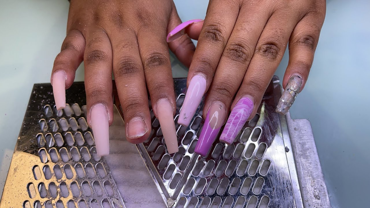 Watch me do nails | Acrylic nails tutorial