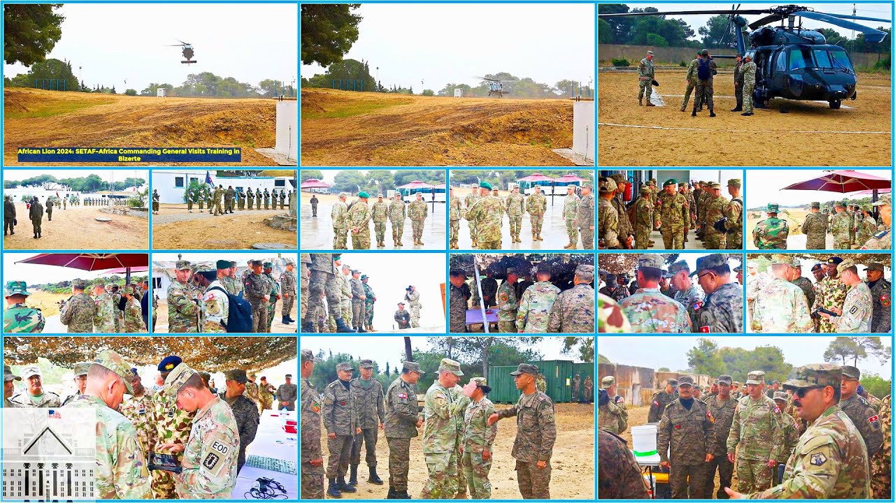 African Lion 2024: SETAF-Africa Commanding General Visits Training in Bizerte