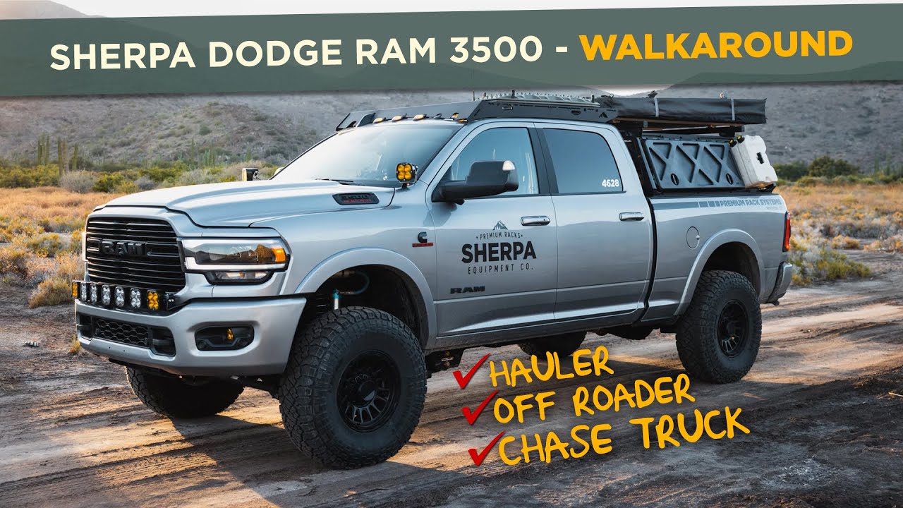 Dodge Ram 3500 Overland Build Walkaround | Chase Truck | Hauler | Внедорожник | Sherpa Equipment Co.