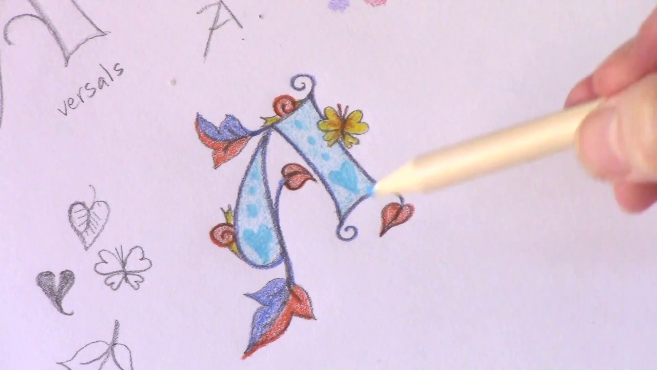 Free trial from CalligraFée School: a simple illumination.
