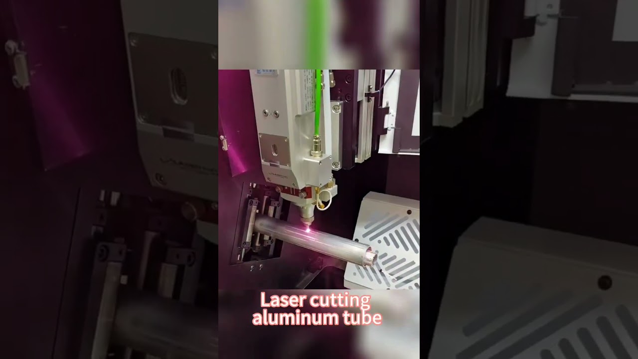Laser cutting aluminum tube