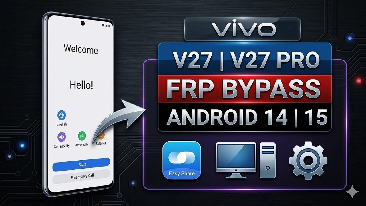 Vivo V27 Frp Bypass | Easy Share Not Working | Vivo V27 / V27 Pro Frp Unlock | New Method 2025 | 