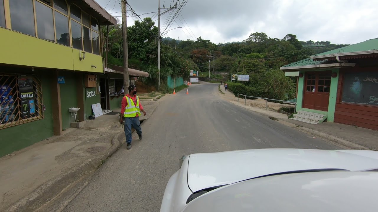 Drive through Santa Elena, Puntarenas Province, Costa Rica