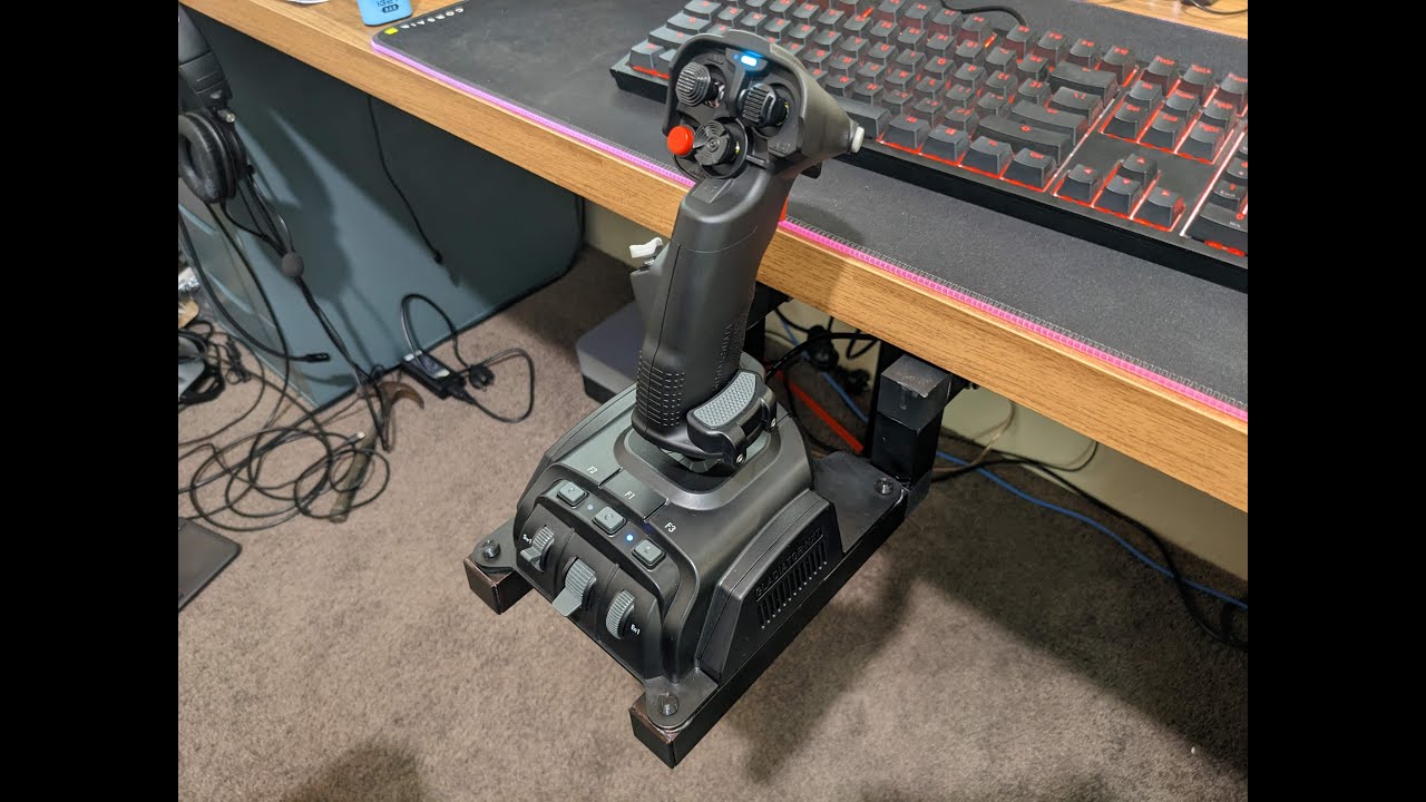 DIY Joystick HOTAS Removable Desk Mount CHEAP AND STRONG
