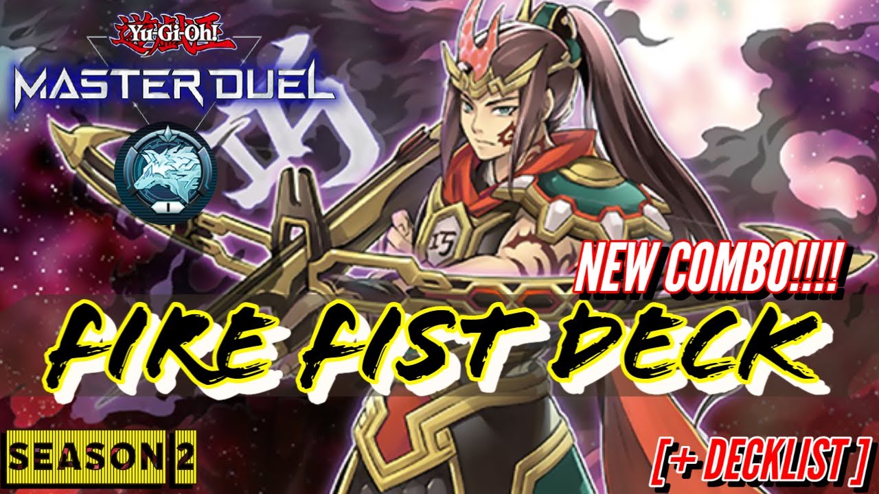 NEW COMBO!! FIRE FIST WINNING AT PLATINUM RANK!! | YUGIOH MASTER DUEL | FIRE FIST DECKLIST YUGIOH