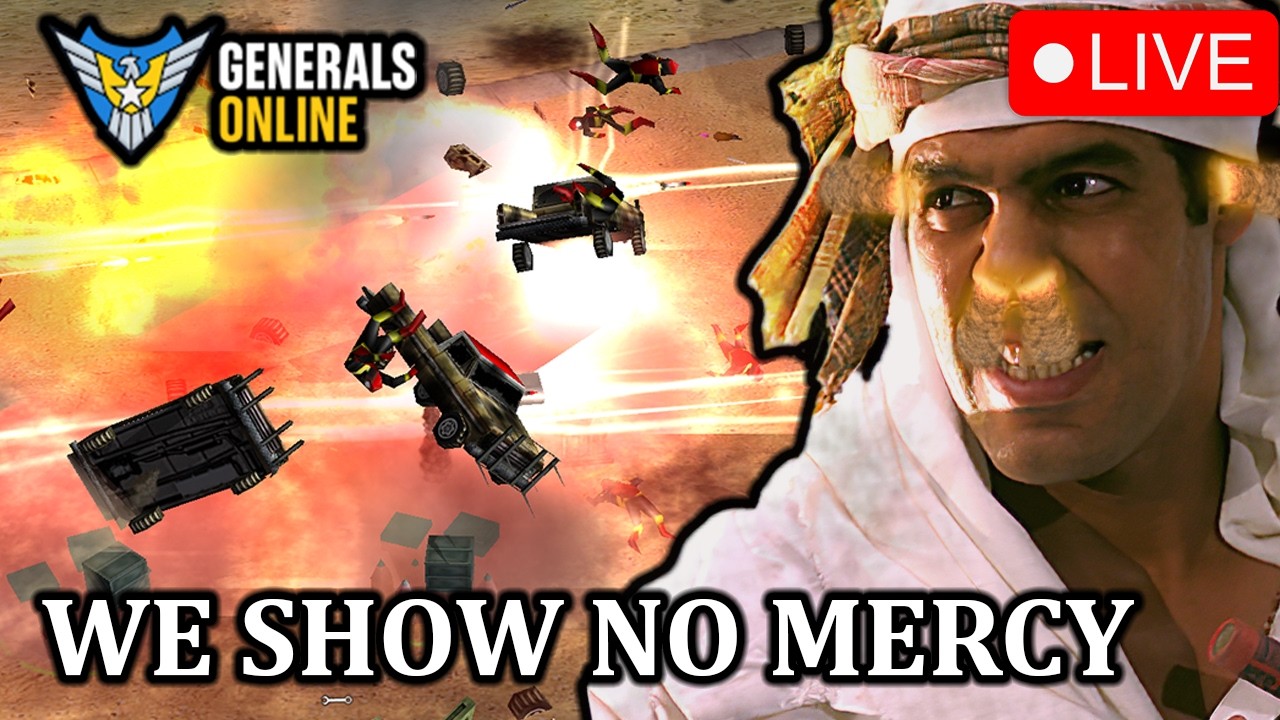 🔴LIVE - Showing NO MERCY on GeneralsOnline | C&C Generals Zero hour!!