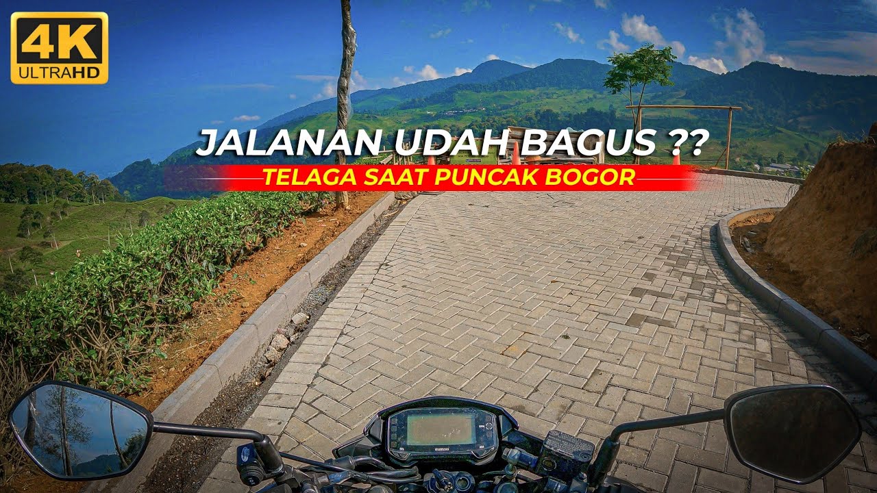 JALANAN KE TELAGA SAAT PUNCAK UDAH BAGUS??  4K