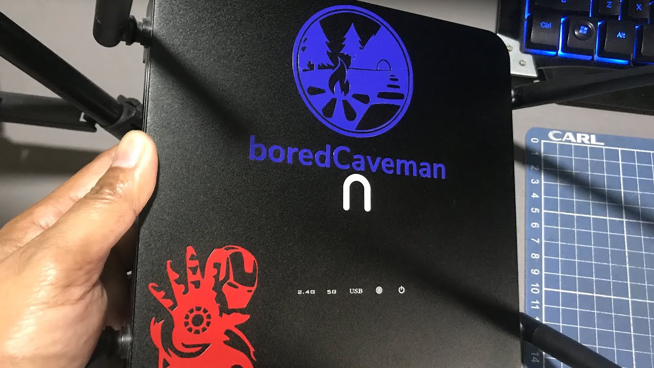 Newifi 3 Router VESA Budget wall mount and Personalized Sticker
