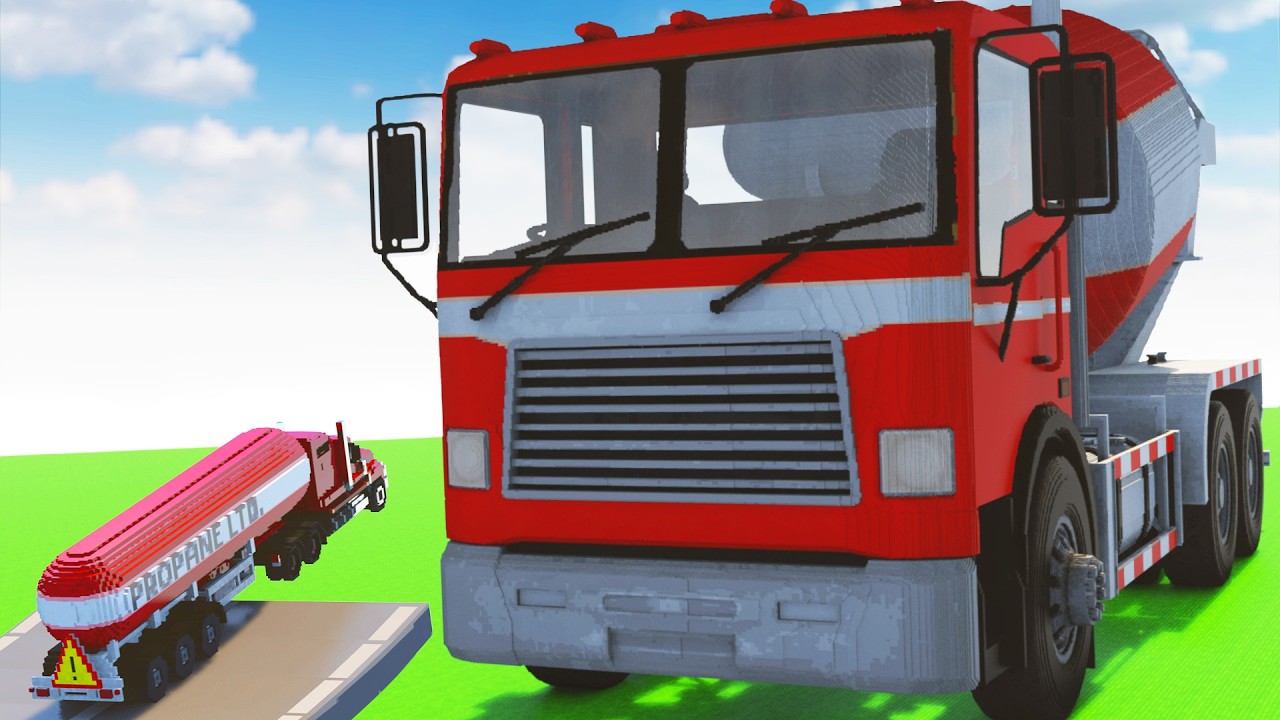 Cars vs Cement Truck #2 | Teardown